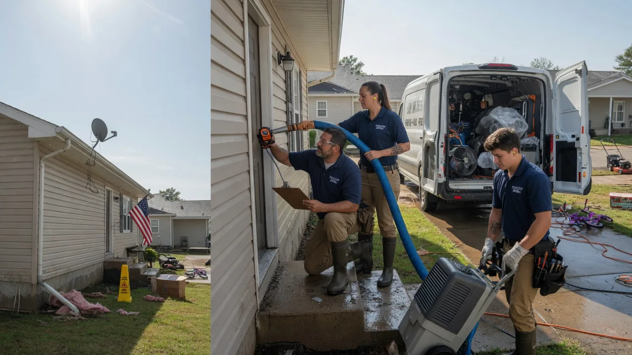 Ceiling Water Damage Restoration in Falls City, NE near me